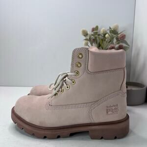 Timberland PRO Sawhorse 6" Composite Safety Toe Boots Pink Men 8.5W